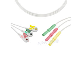 A3139-EL0> Datascope Mindray Compatível Tipo Din 3-wires Clipe de chumbo, IEC