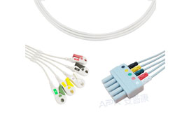 A5144-EL0 Euro Tipo Datascope Mindray Compatível 5-wires Clipe de chumbo, IEC