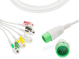 A510C-EC0 Comen Compatível One piece 5-ecg Cable Clip, IEC 12pin
