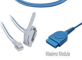 GE Healthcare> Masimo Marquette A1315-SW104PU SpO2 Sensor com 300 centímetros Cabo de Embrulho Compa