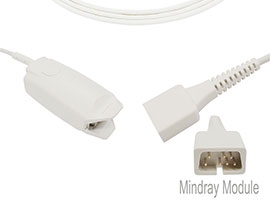 Mindray Compatível Adulto Sensor de Dedo Clipe SpO2 com 90 A1318-SA203PV cm Cabo DB9(7pin)